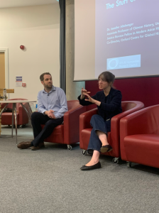 Assoc. Prof. Jennifer Altehenger (University of Oxford) at her keynote address on Day 2 of BPCS 2024 with Chair, Dr Jon Howlett (University of York)